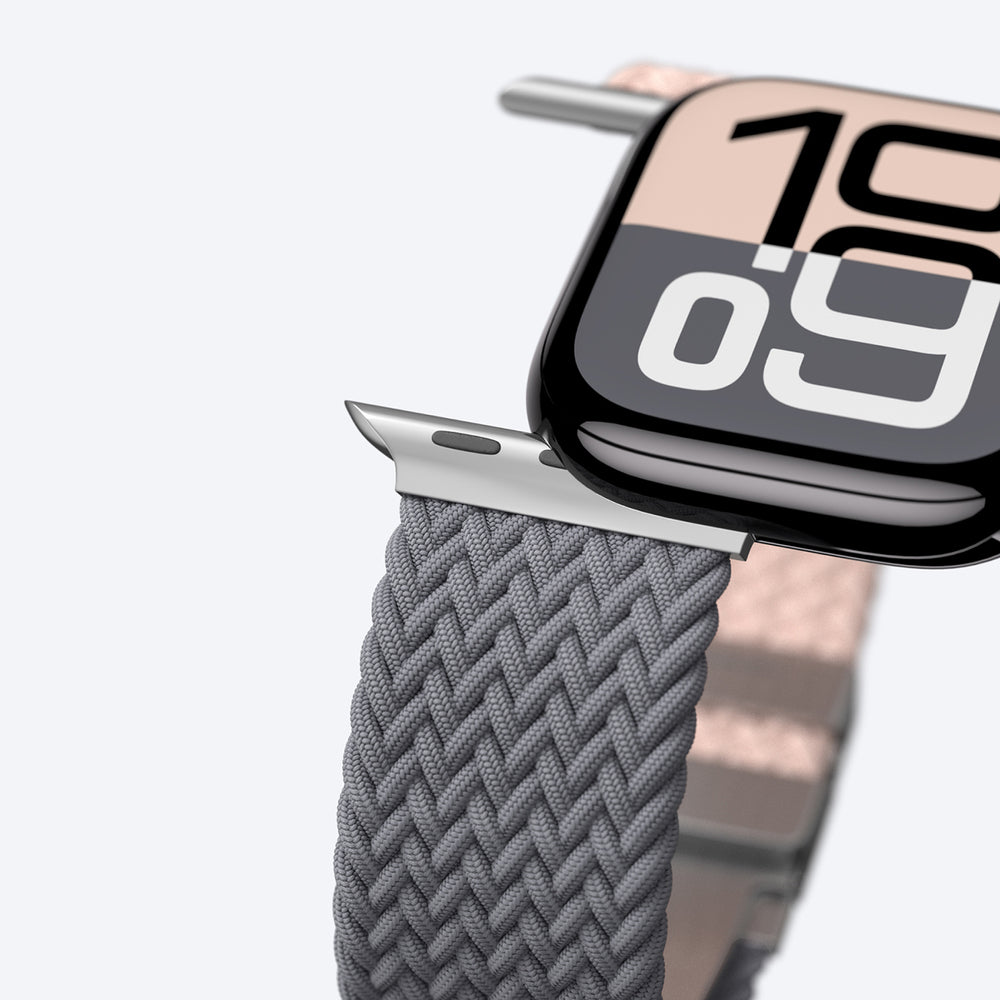 Set of 2 AmazingThing Blend Band for Apple Watch 45/46/49mm - Pink-Gray/Pink_5