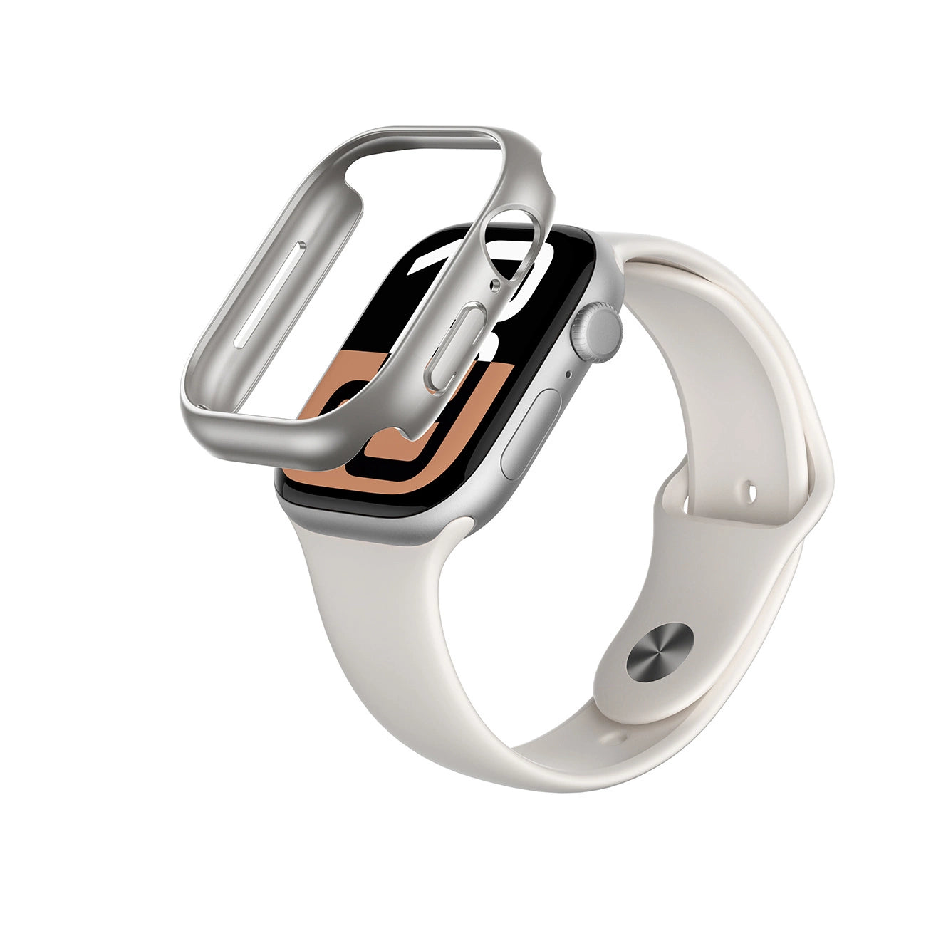 AmazingThing Minimal Case for Apple Watch 46mm – silver_0