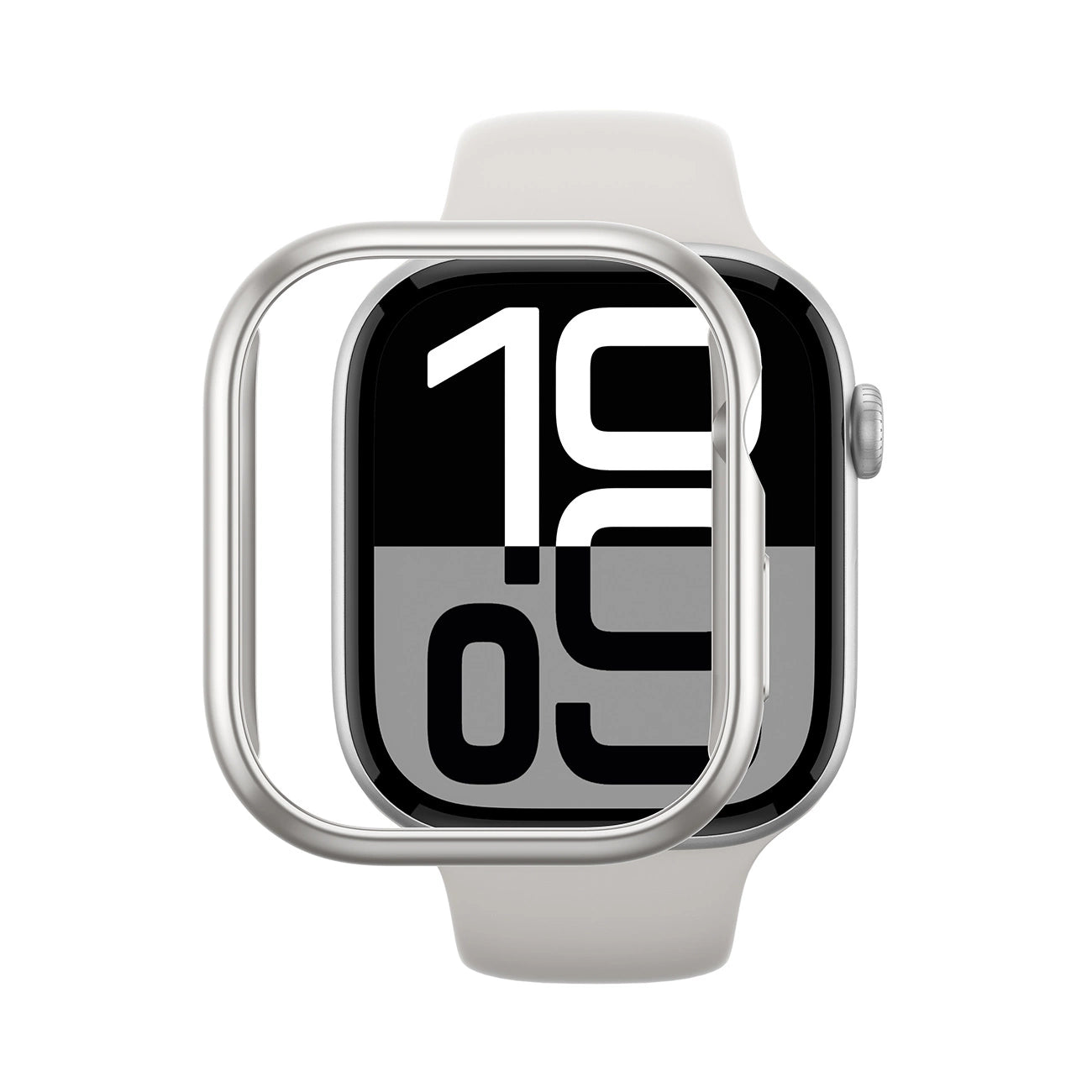 AmazingThing Minimal Case for Apple Watch 46mm – silver_4