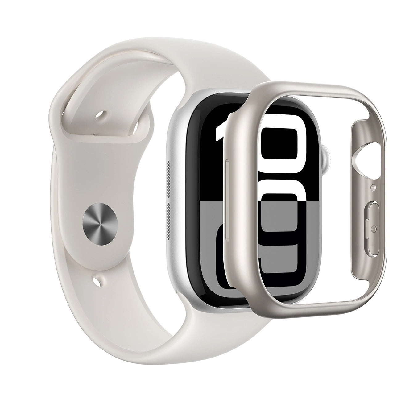 AmazingThing Minimal Case for Apple Watch 46mm – silver_6