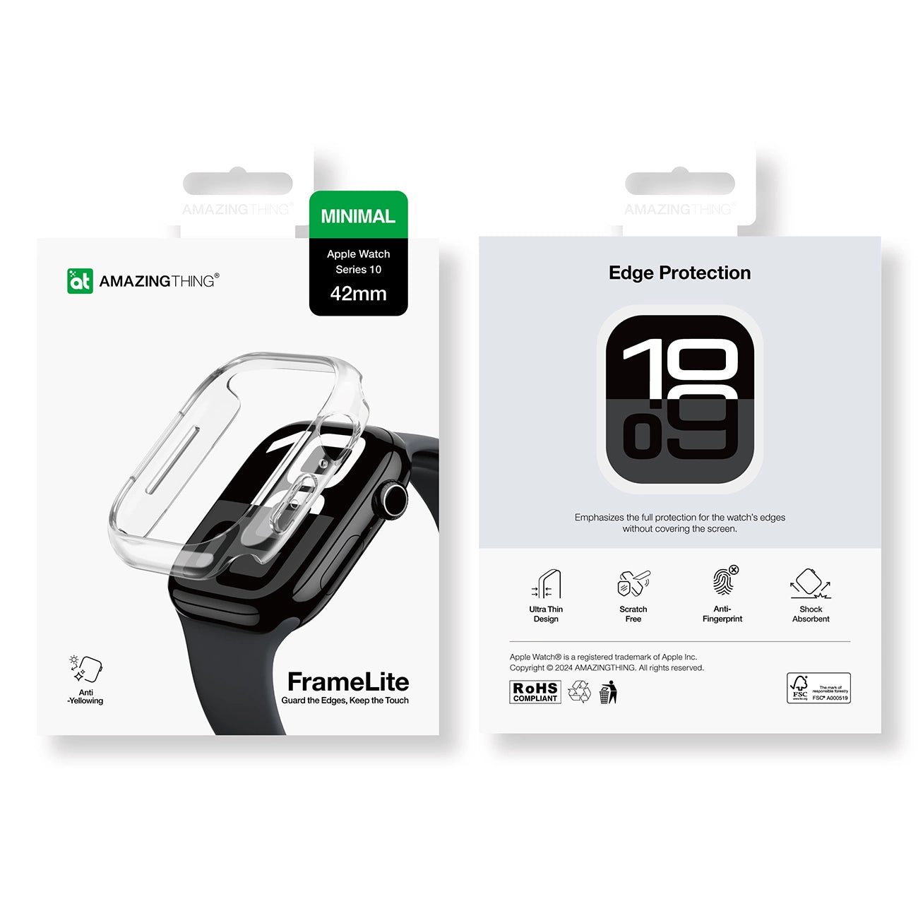 AmazingThing Minimal Case for Apple Watch 42mm - Clear_9