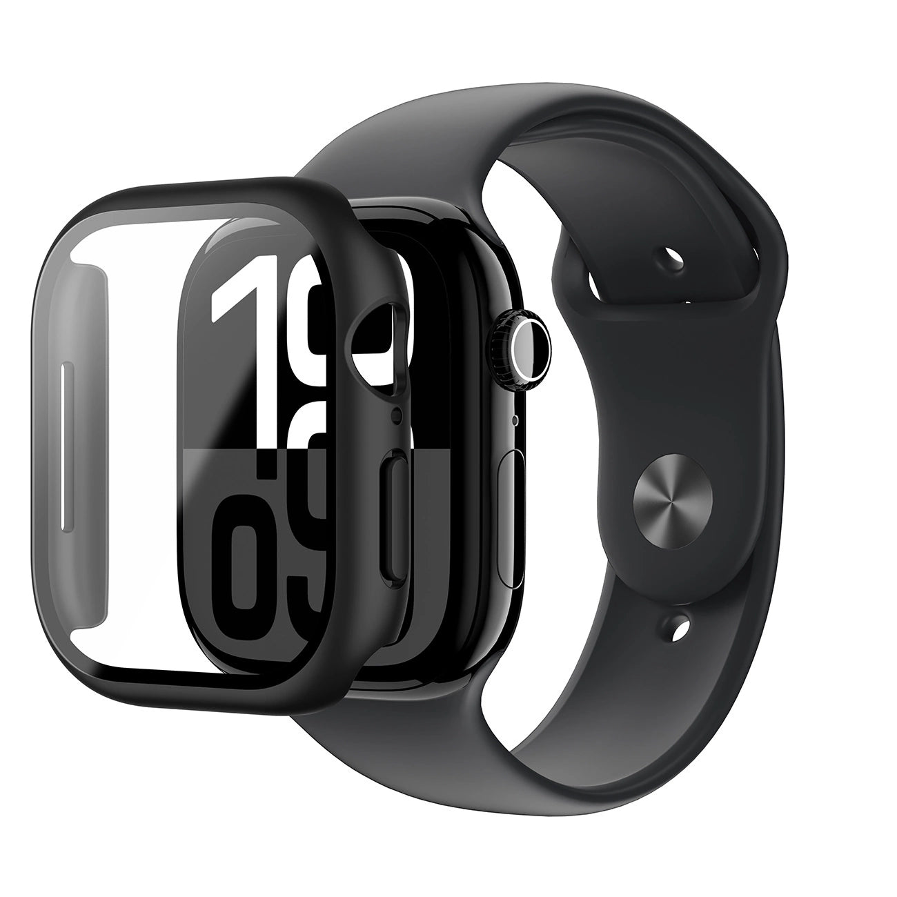 AmazingThing Radix Glass Case for Apple Watch 46mm – Black_7