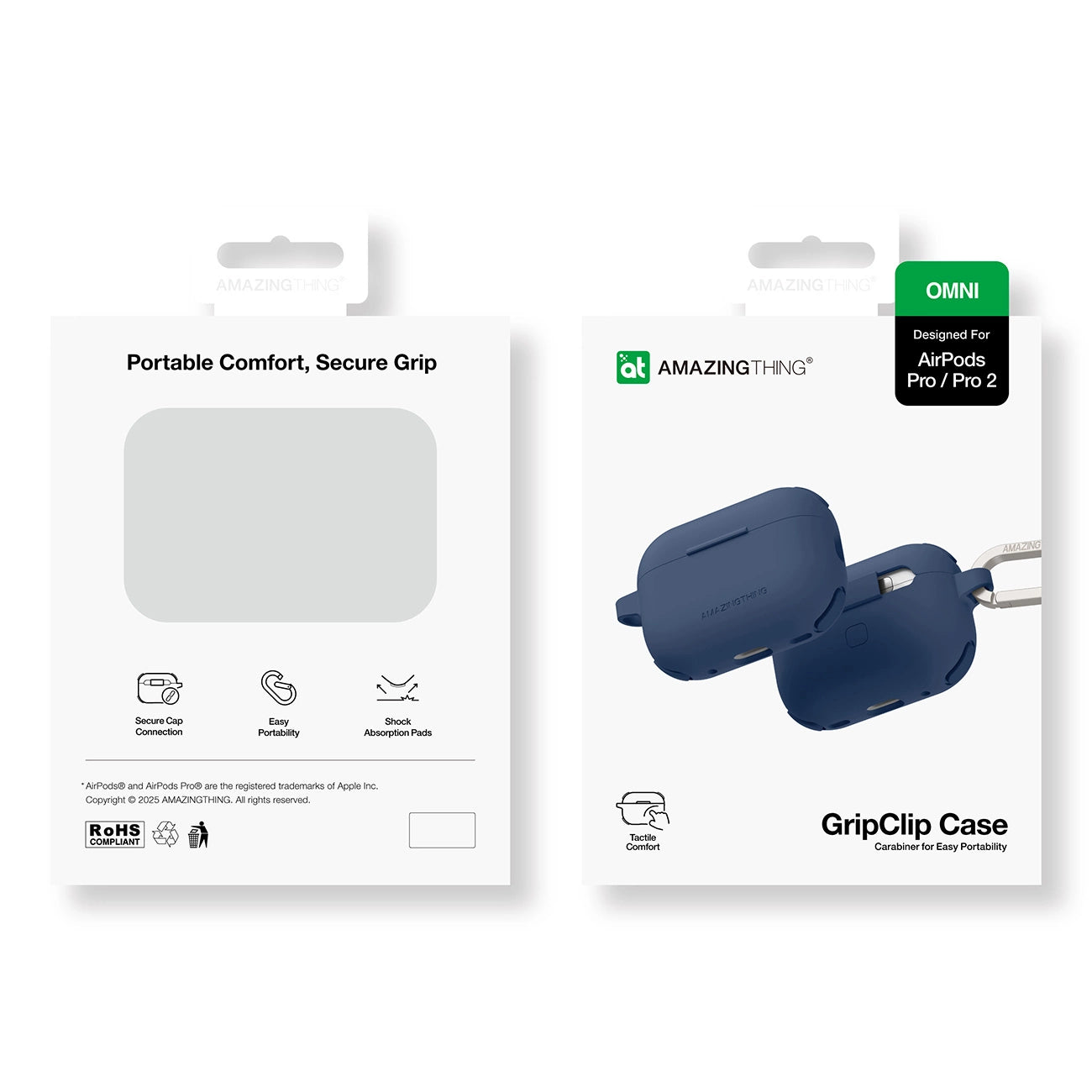 AmazingThing Omni Case for AirPods Pro 2 Silicone Case - Dark Blue_3