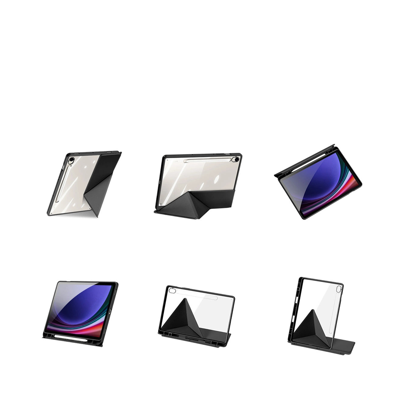 Dux Ducis Magi Case with Stylus Holder for Samsung Galaxy Tab S10 FE/S9/S9 FE - Black_4