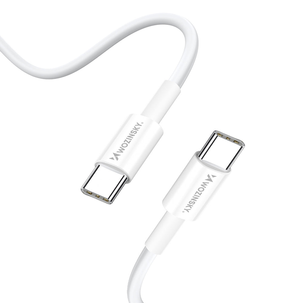Wozinsky GaN 65W Charger with 2xUSB-C USB Ports with 65W CC Cable - White_3