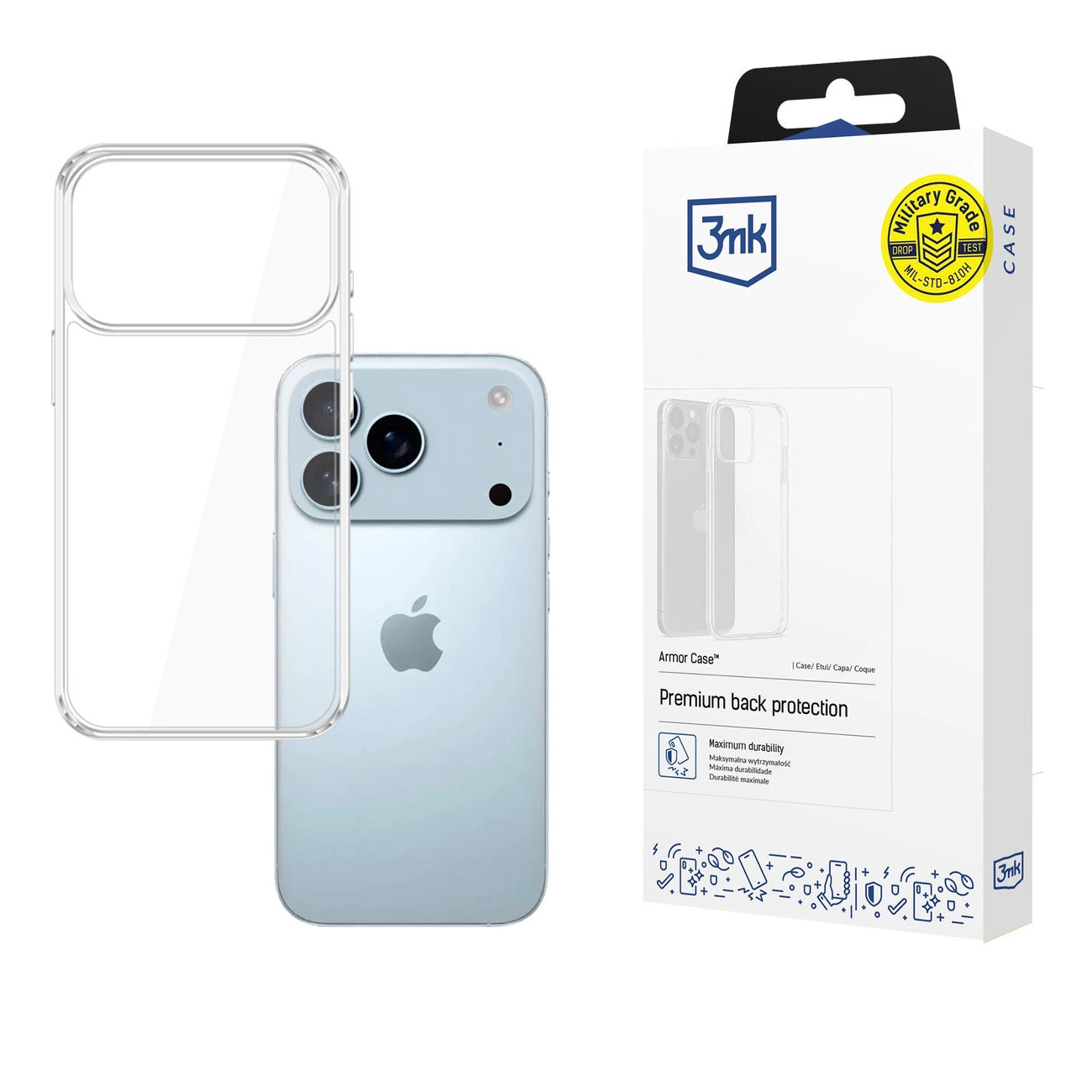 3mk Armor Case for Apple iPhone 17 Pro - Transparent_0