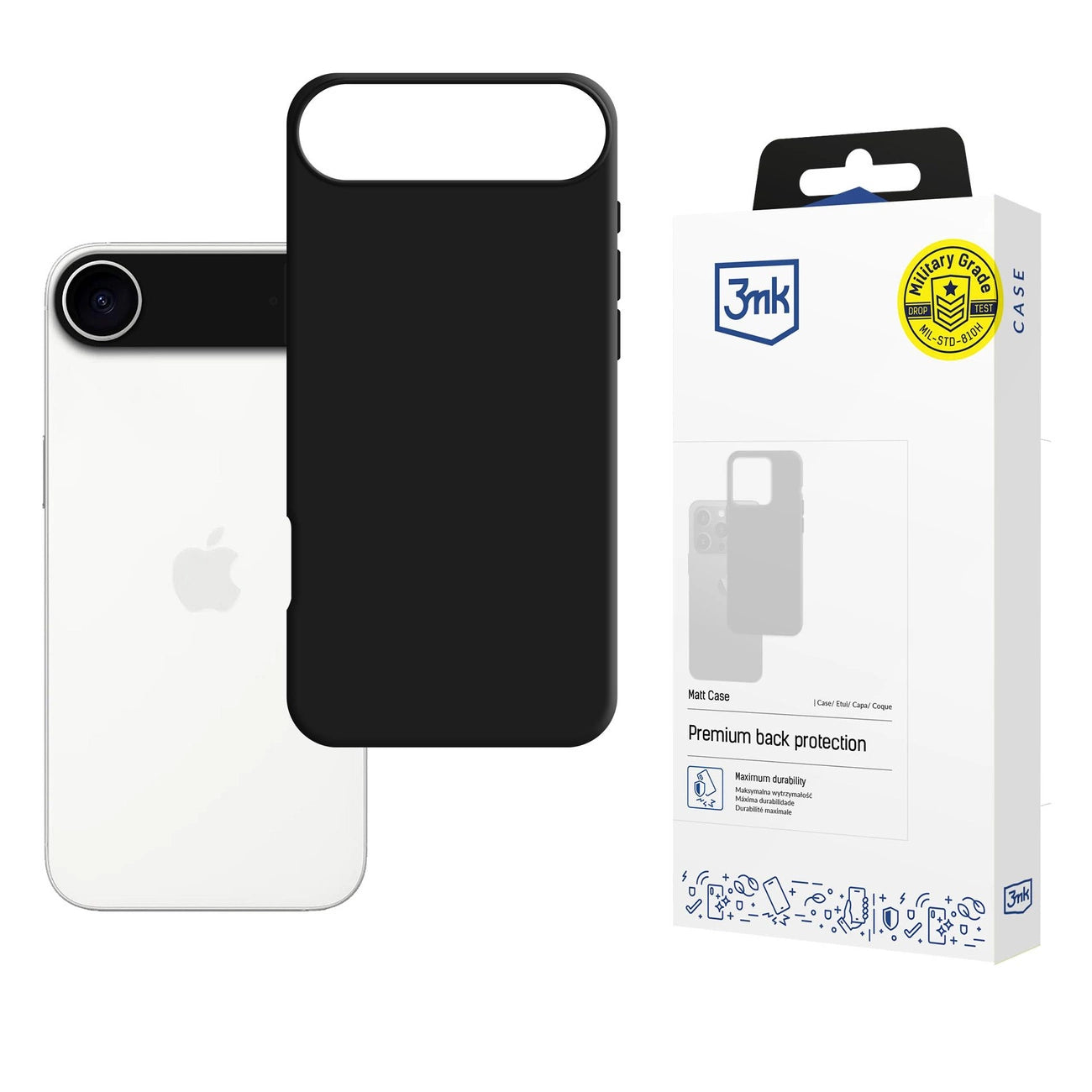3mk Matt Case for Apple iPhone 17 Air - Black_0