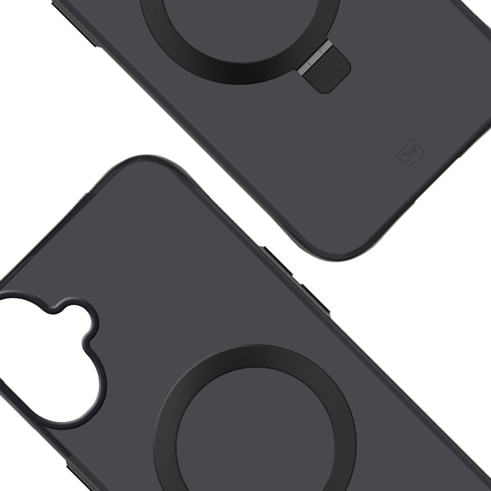 3mk Smoke Case Mag&amp;Stand for iPhone 17 - black_1
