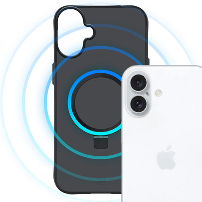 3mk Smoke Case Mag&amp;Stand for iPhone 17 - black_5