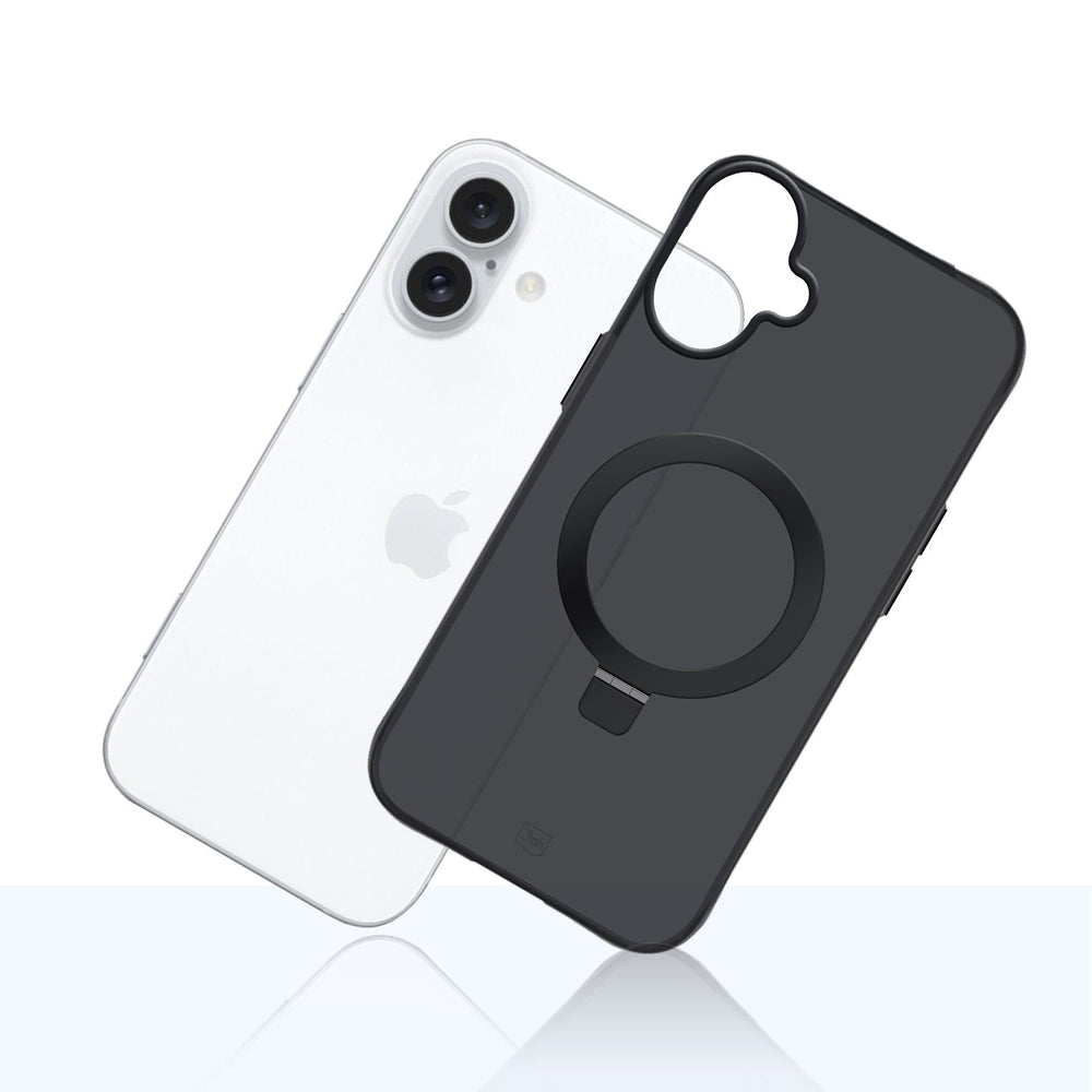 3mk Smoke Case Mag&amp;Stand for iPhone 17 - black_6