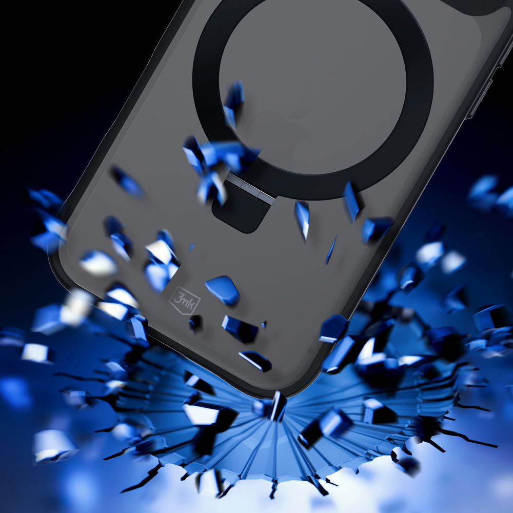 3mk Smoke Case Mag&amp;Stand for iPhone 17 Pro Max - Black_2