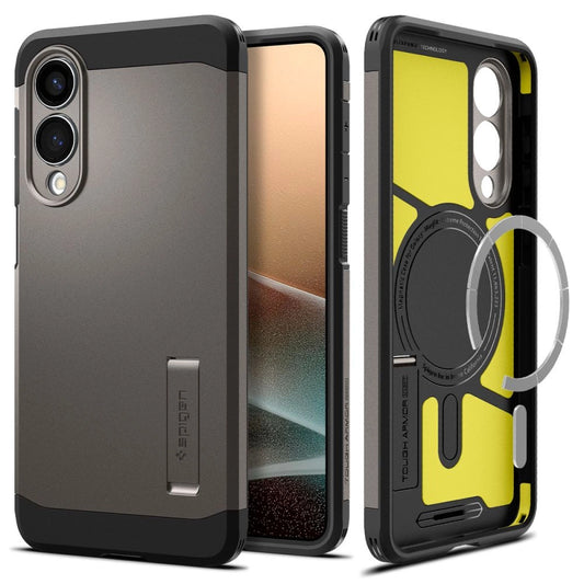 Spigen Tough Armor MagSafe Case for Samsung Galaxy S25 Edge - Gray/Black_0