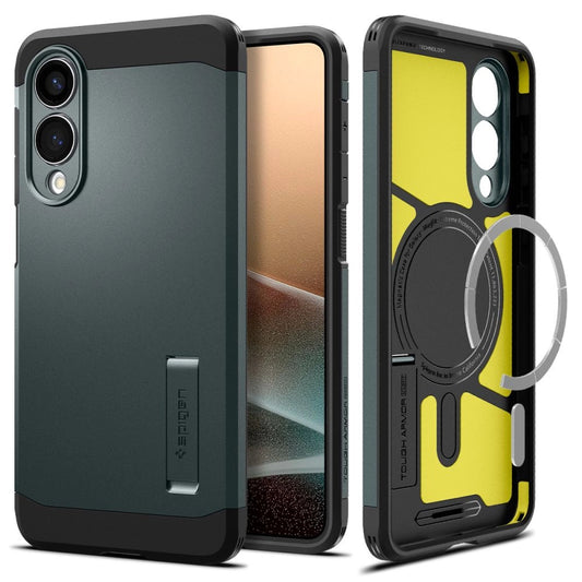 Spigen Tough Armor MagSafe Case for Samsung Galaxy S25 Edge - Green/Black_0