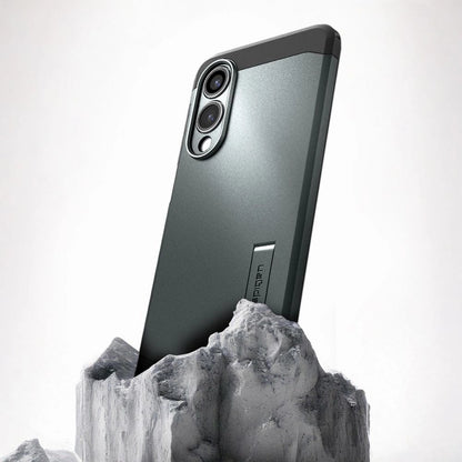 Spigen Tough Armor MagSafe Case for Samsung Galaxy S25 Edge - Green/Black_9