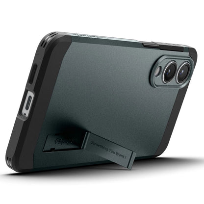 Spigen Tough Armor MagSafe Case for Samsung Galaxy S25 Edge - Green/Black_8
