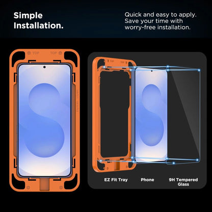Tech-Protect Quick Set+ Tempered Glass for Samsung Galaxy S25+ - Transparent_2