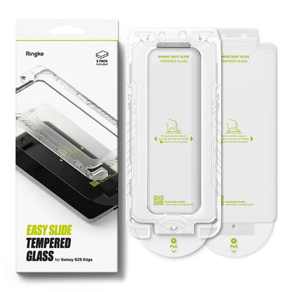 Ringke Easy Slide 2-pack tempered glass for Samsung Galaxy S25 Edge - transparent_6