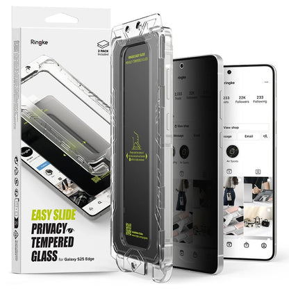 Ringke Easy Slide 2-pack Privacy Glass for Samsung Galaxy S25 Edge_0