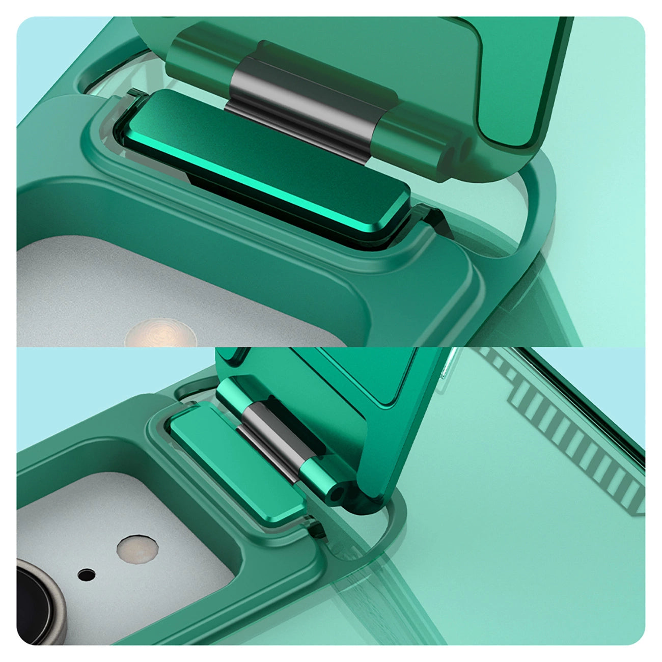 Nillkin Iceblade Prop Case with Lens Cover and Stand for iPhone 16e - Green_10