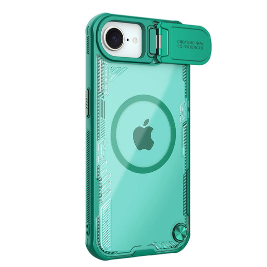 Nillkin Iceblade Prop Magnetic Case with Camera Cover and Stand for iPhone 16e - Green_0