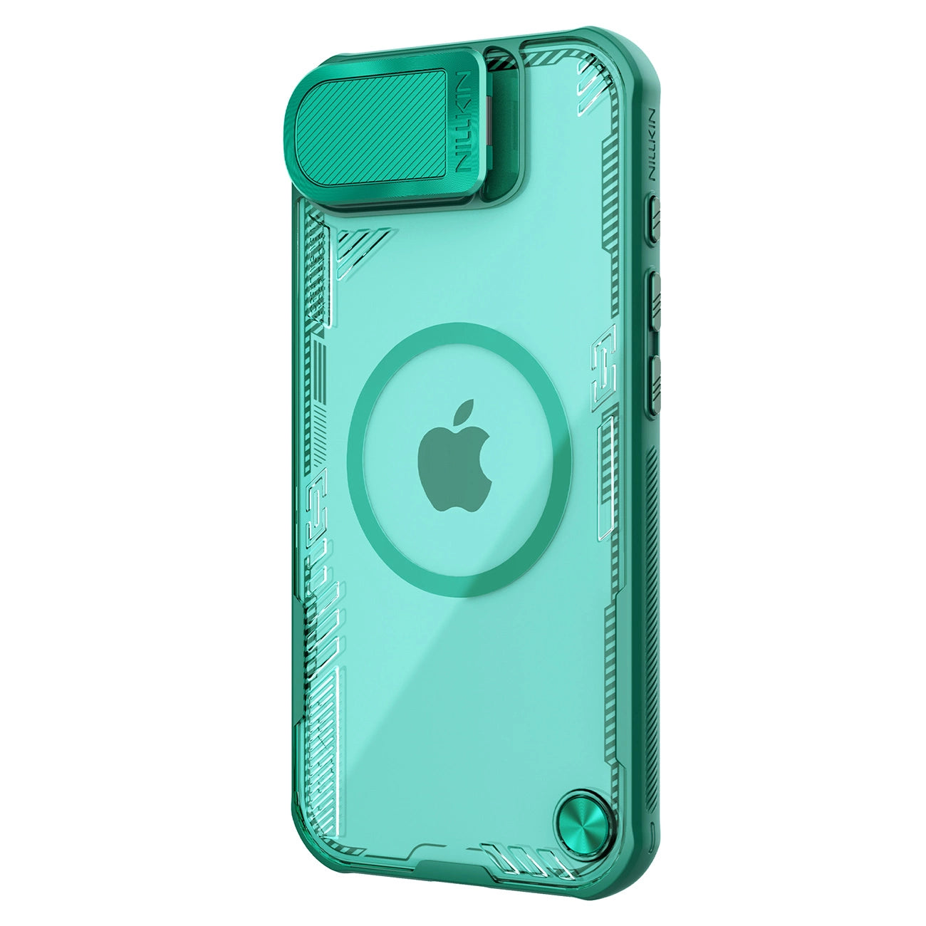 Nillkin Iceblade Prop Magnetic Case with Camera Cover and Stand for iPhone 16e - Green_2