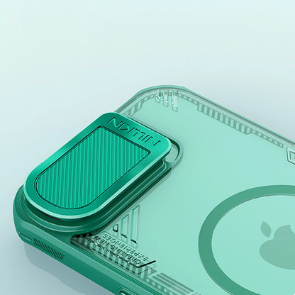 Nillkin Iceblade Prop Magnetic Case with Camera Cover and Stand for iPhone 16e - Green_7