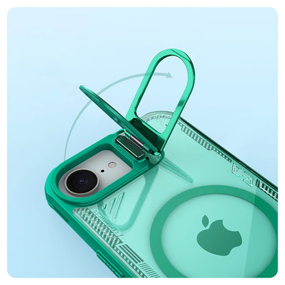 Nillkin Iceblade Prop Magnetic Case with Stand for iPhone 16e - Green_9