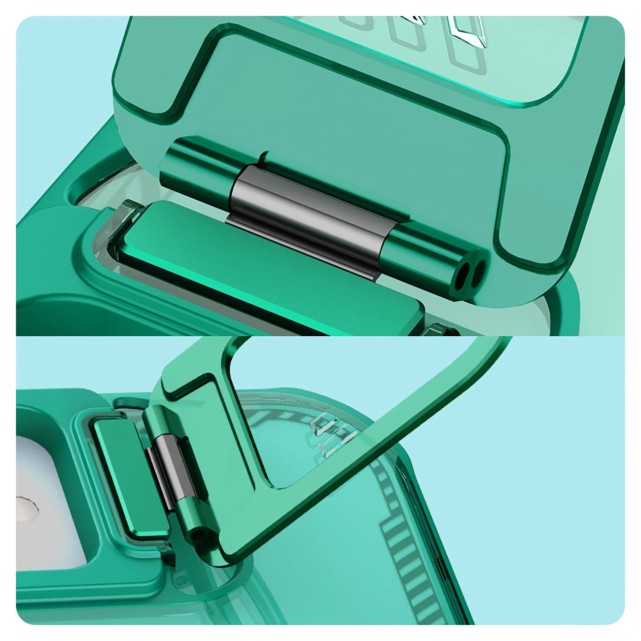 Nillkin Iceblade Prop Magnetic Case with Stand for iPhone 16e - Green_10