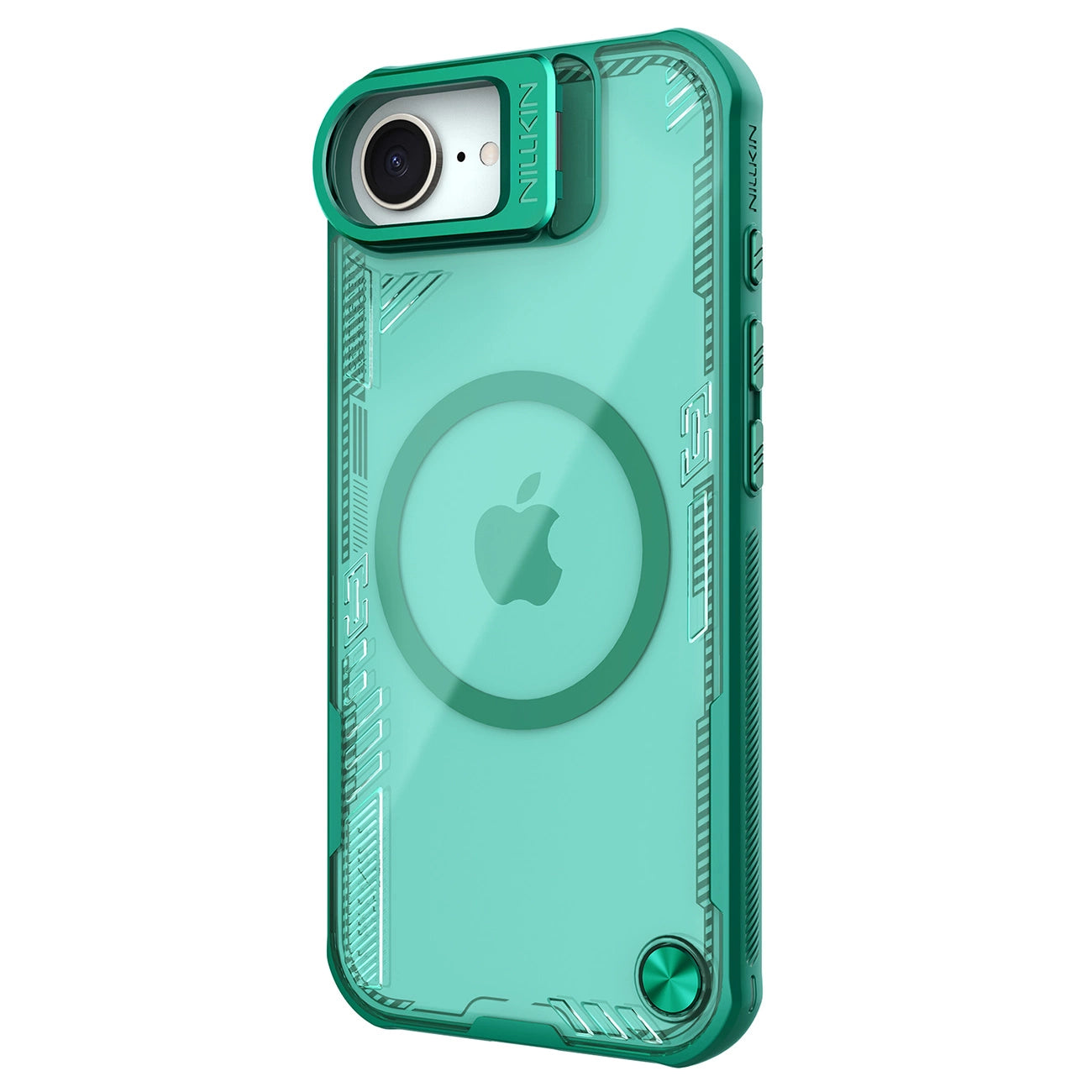 Nillkin Iceblade Prop Magnetic Case with Stand for iPhone 16e - Green_2