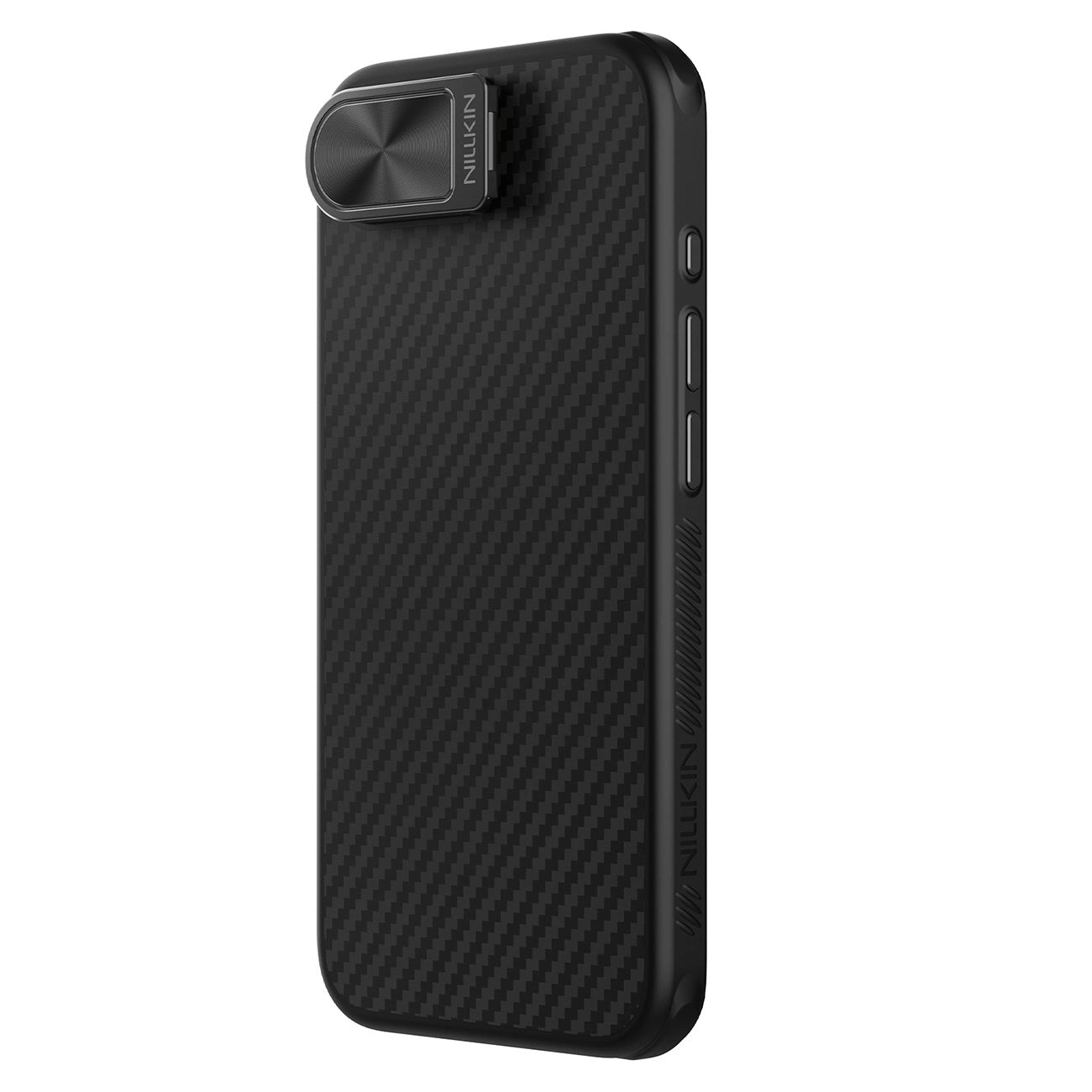 Etui Nillkin CarboProp Magnetic z osłoną na aparat i podstawką na iPhone 16e - czarne_3