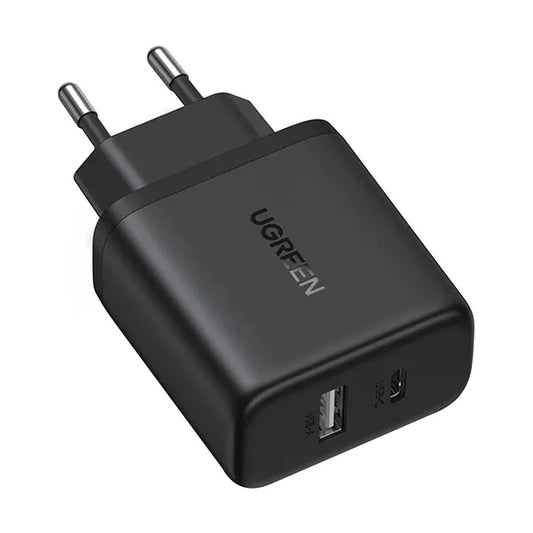 Ugreen X227 20W GaN Wall Charger 1x USB-A 1x USB-C - Black_0
