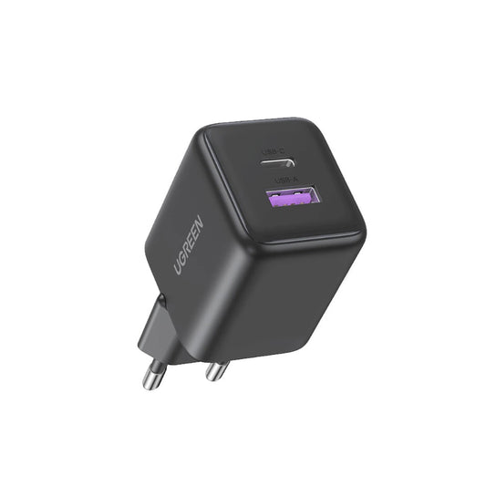 Ugreen X516 30W GaN Wall Charger 1x USB-A 1x USB-C - Gray_0