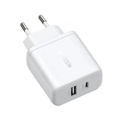 Ugreen X227 20W GaN Wall Charger 1x USB-A 1x USB-C - White_0