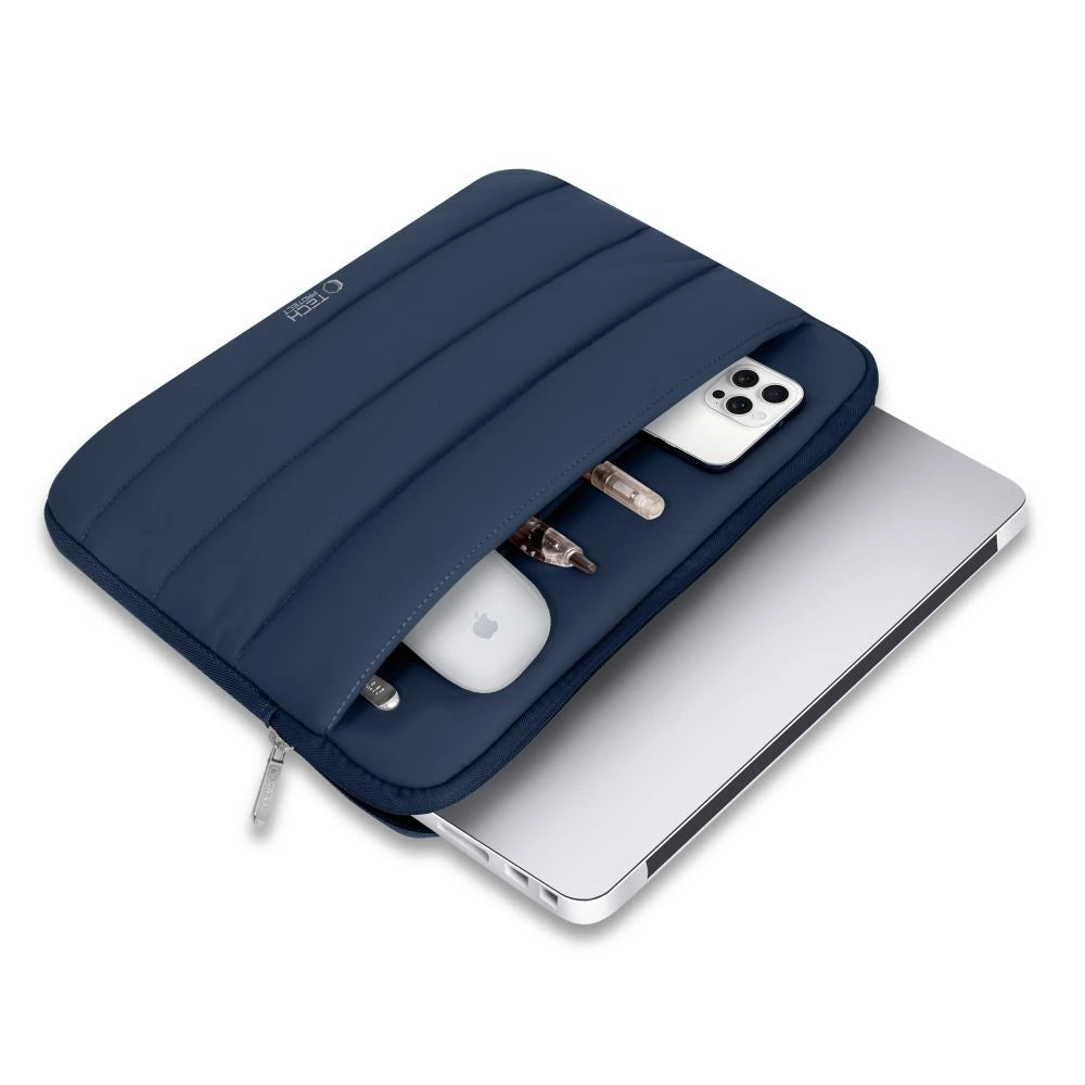 Tech-Protett Fluffy Laptop Bag 13-14 - Navy Blue_3
