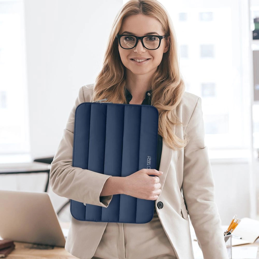 Tech-Protett Fluffy Laptop Bag 15-16 - Navy Blue_10
