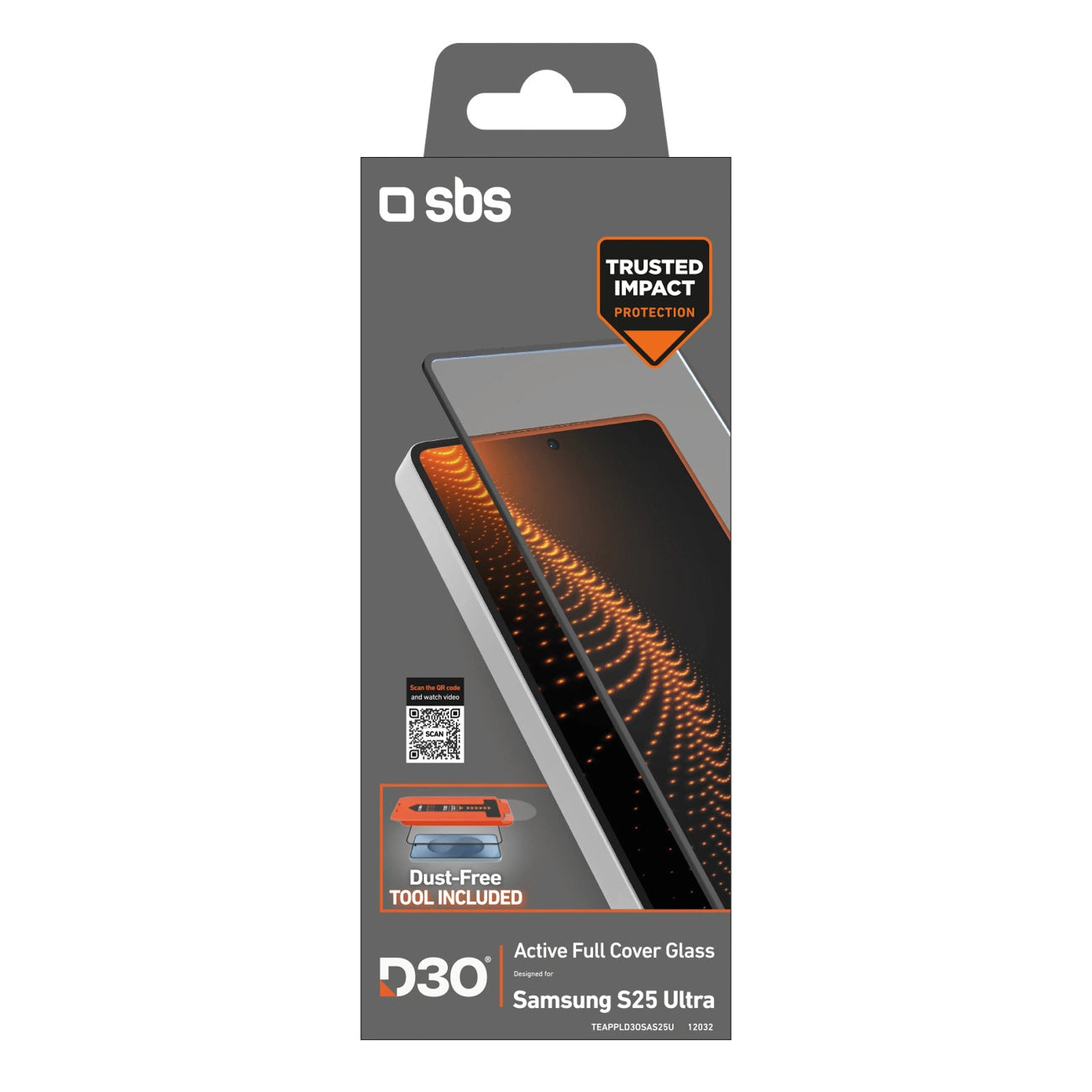 SBS tempered glass with D3O technology with applicator for Samsung Galaxy S25 Ultra_1