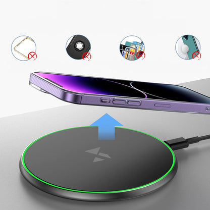 Wozinsky WLI-01Y 15W Qi Inductive Charger with USB-C Cable - Black_6