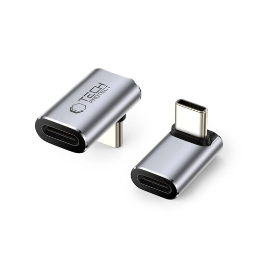 Tech-Protect Ultraboost AA02 USB-C Angled Adapter - Gray_0