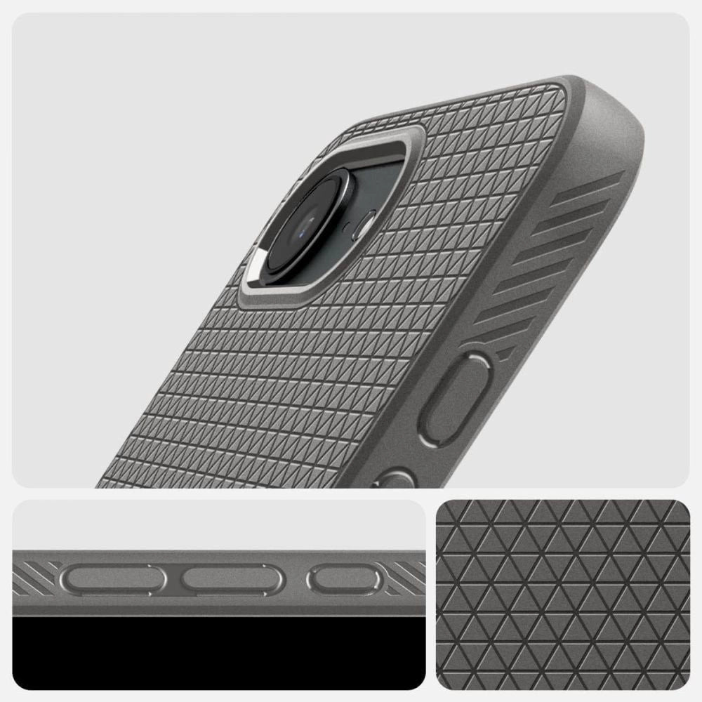 Spigen Liquid Air Case for iPhone 16e - Gray_13
