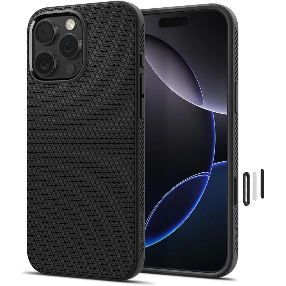 Spigen Liquid Air ”T” MagSafe Case for iPhone 16 Pro Max - Matte Black_0