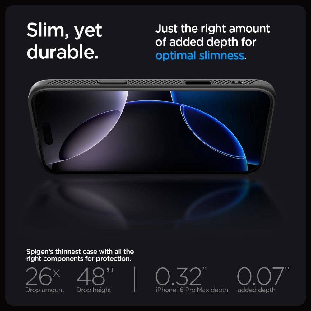 Spigen Liquid Air ”T” MagSafe Case for iPhone 16 Pro Max - Matte Black_12
