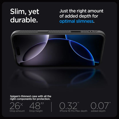 Spigen Liquid Air ”T” MagSafe Case for iPhone 16 Pro Max - Matte Black_12