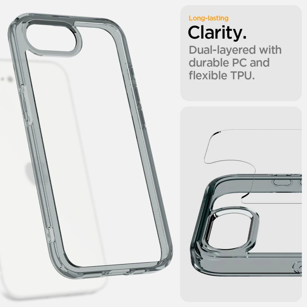 Spigen Ultra Hybrid Case for iPhone 16e - Gray_12