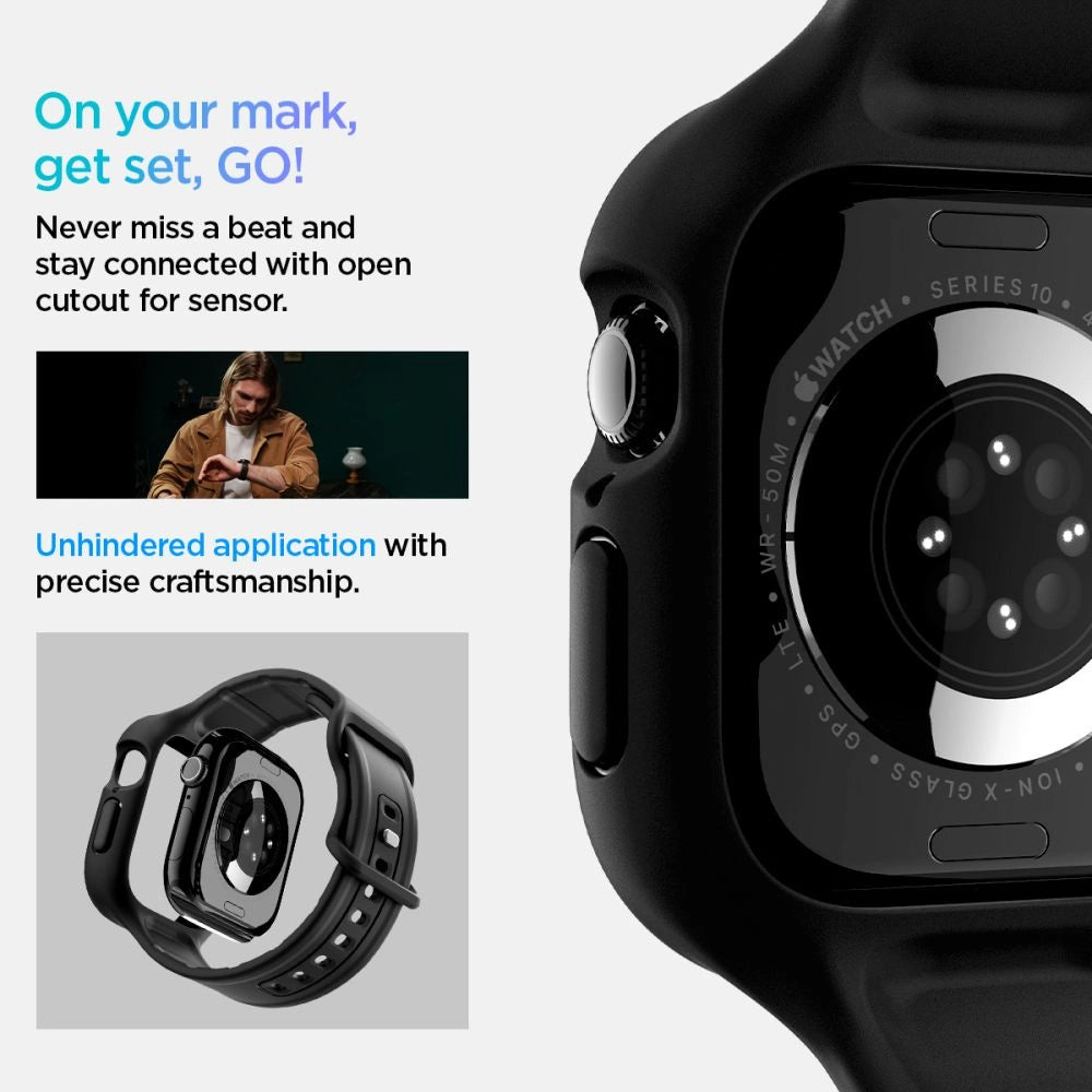 Spigen Vault Pro Strap for Apple Watch 42mm - Matte Black_14