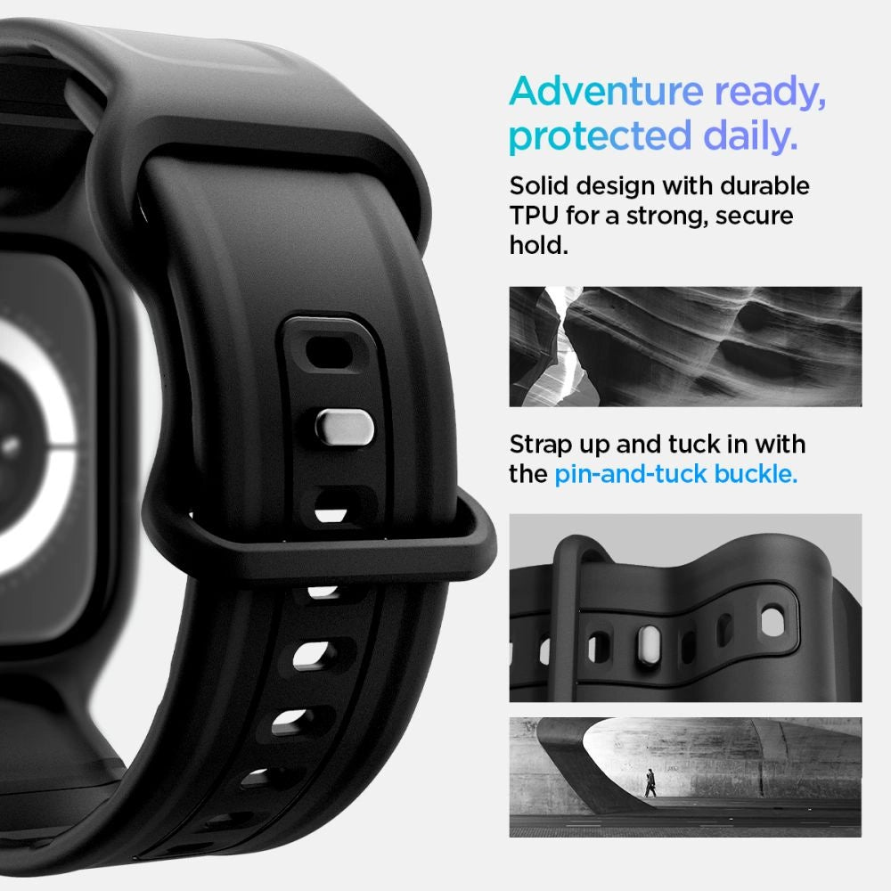 Spigen Vault Pro Strap for Apple Watch 42mm - Matte Black_15