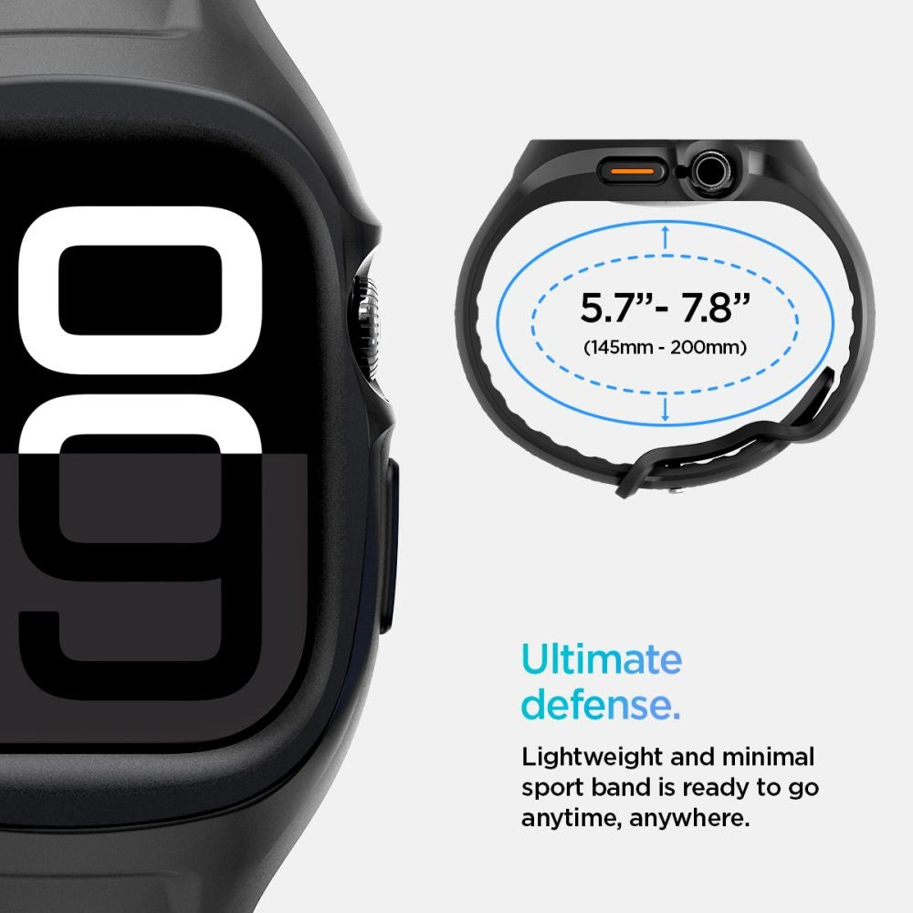 Spigen Liquid Air Pro Strap for Apple Watch 46mm - Matte Black_12