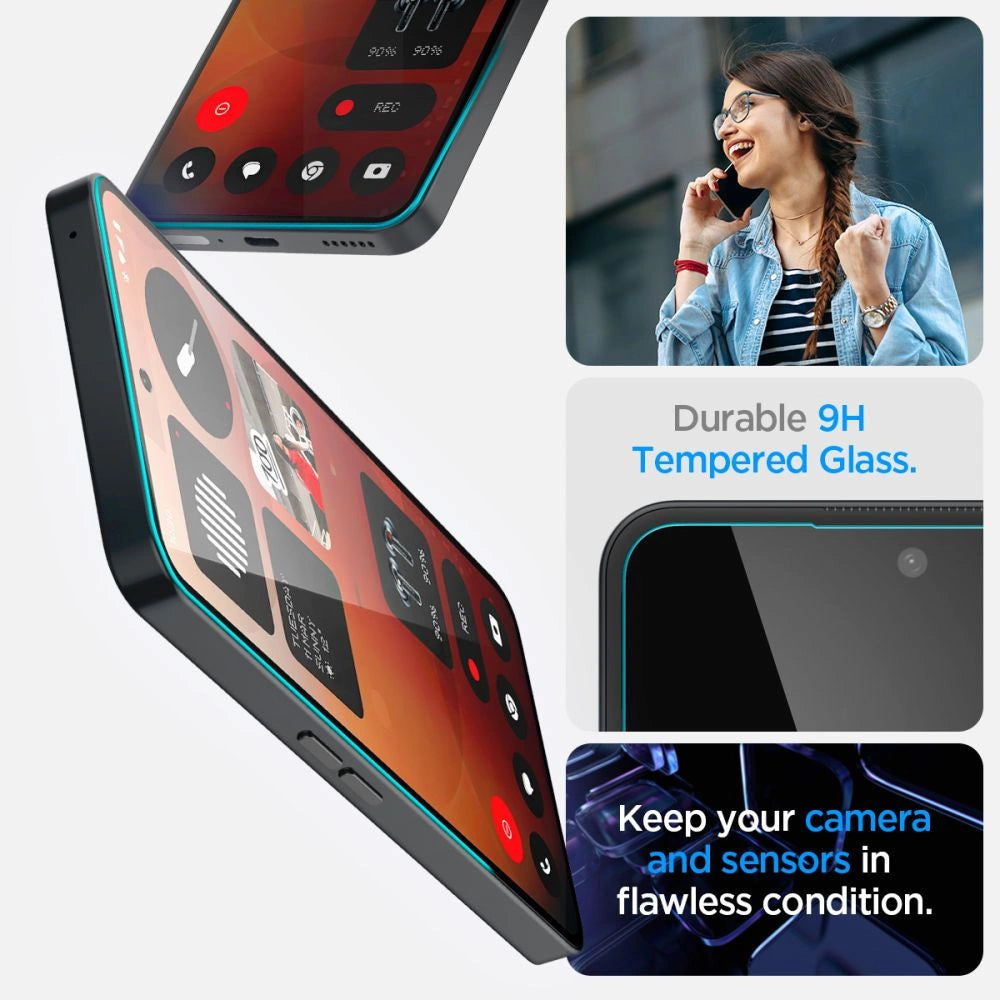 Spigen Glas.tR EZ Fit Tempered Glass for Nothing Phone 3A / 3A Pro - Transparent_2