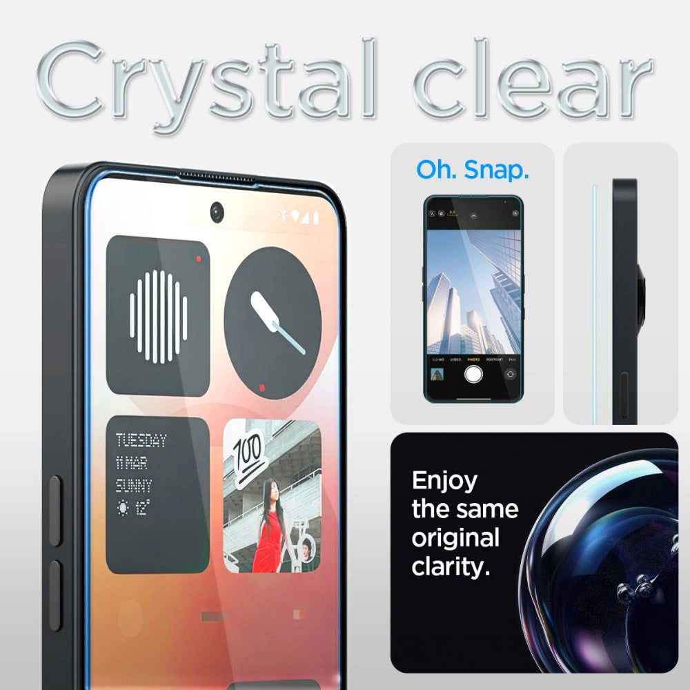 Spigen Glas.tR EZ Fit Tempered Glass for Nothing Phone 3A / 3A Pro - Transparent_3