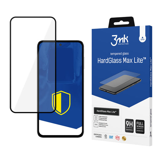 3mk HardGlass Max Lite Black Tempered Glass for Samsung Galaxy M35 5G_0