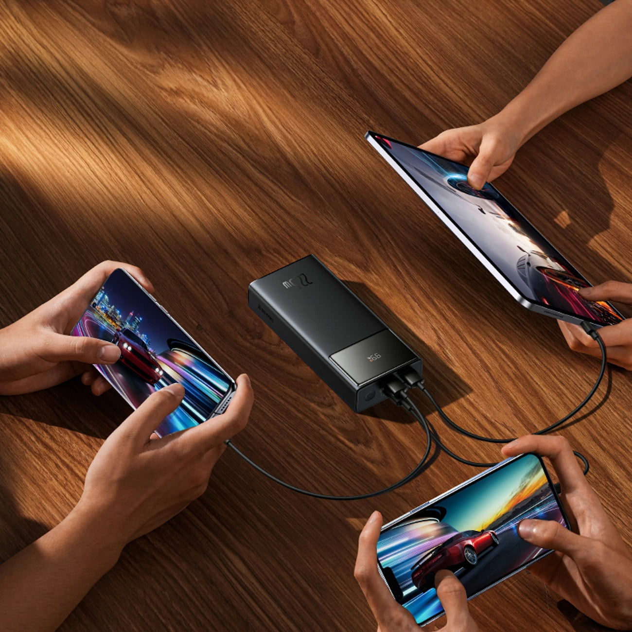 Baseus EnerFill FP41 30000mAh 22.5W Power Bank with Baseus Simple USB-A - USB-C 3A 30cm Cable - Black_9